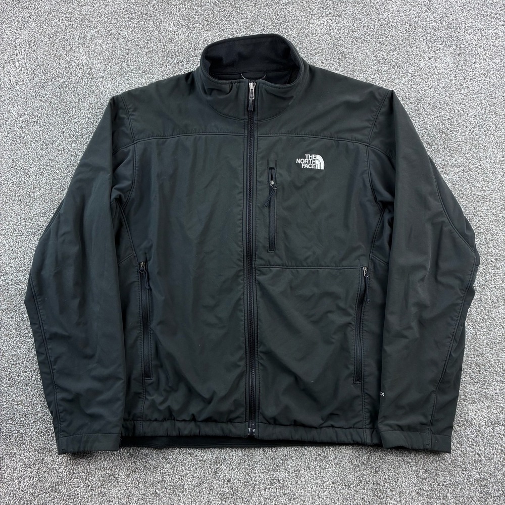 The North Face Apex Bionic Jacket Mens Large Black Softshell Windproof